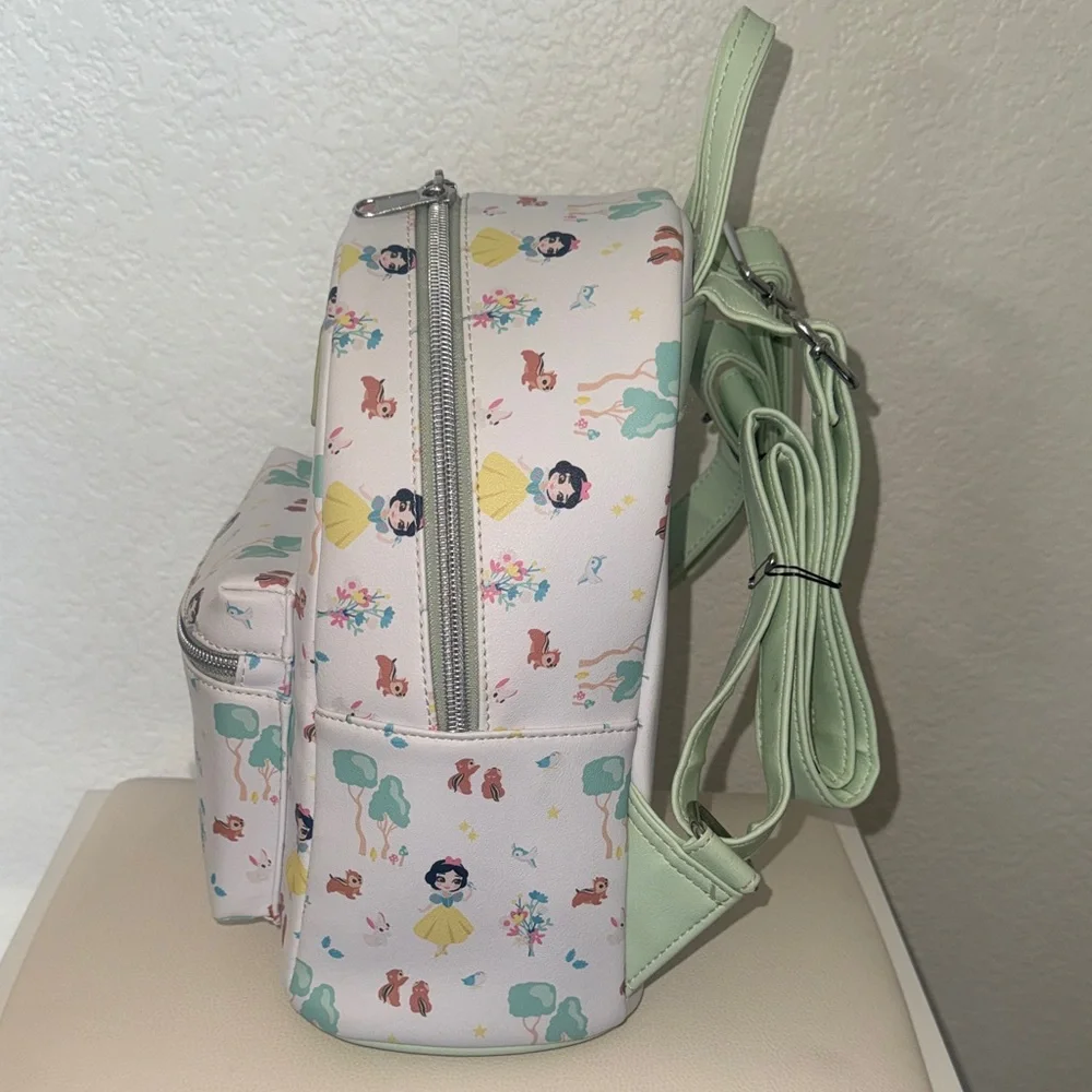 Loungefly Disney Princess Snow White Mini Backpack - White and Mint